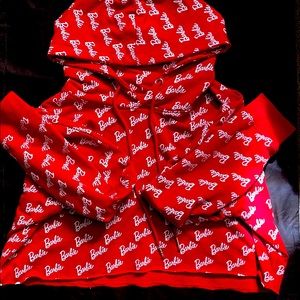 Barbie x Missguided cropped hoodie